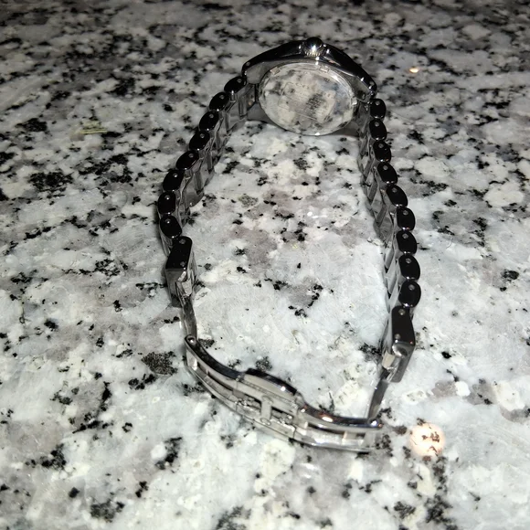Coach Crystal-Accent Black Ceramic Bracelet Watch